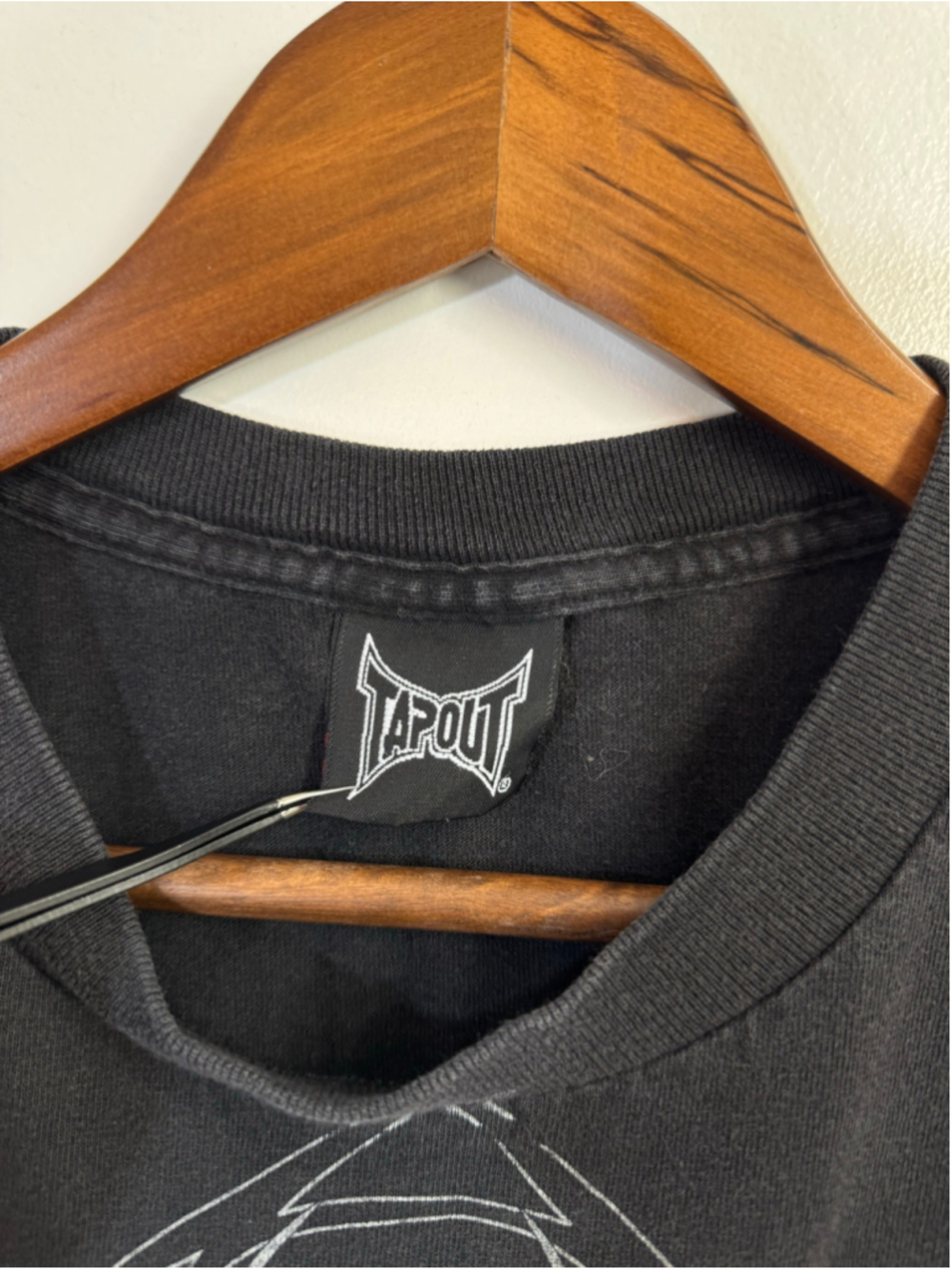 Vintage Y2K TapOut Black Graphic T-shirt. Made In USA Men's Large - Picture 4 of 6